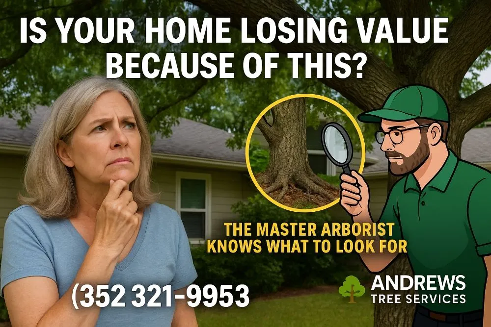 Custom garden landscaping in Lady Lake, FL by Andrews Tree Service