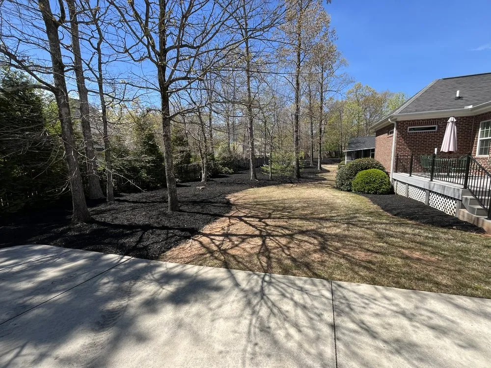 Custom landscape installation in Seneca, SC by Andrey Homes