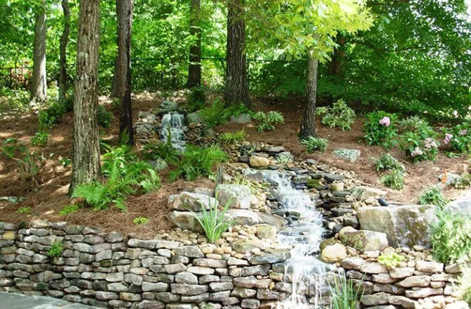 Custom landscape installation for beautiful yards in Birmingham, AL by Andy's Landscape Service