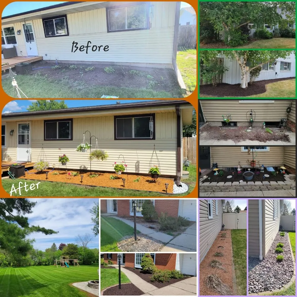 Professional garden landscaping near you in Janesville, WI by Andy's Lawn & Snow