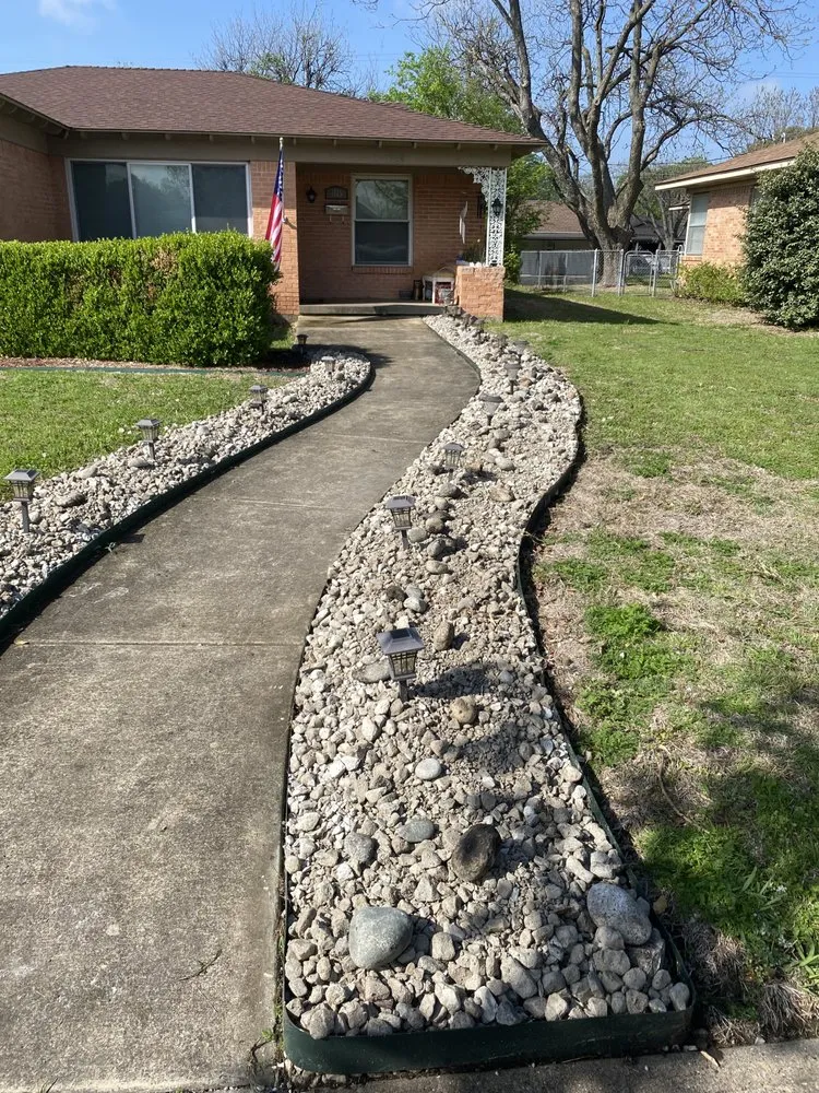 Professional landscape design in Garland, TX by Andys Lawn Care and Landscape