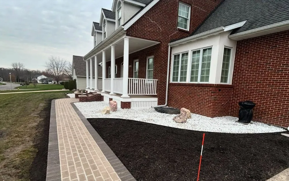 Affordable garden landscaping for homes in Hudsonville, MI by Anes Excavating & Landscaping