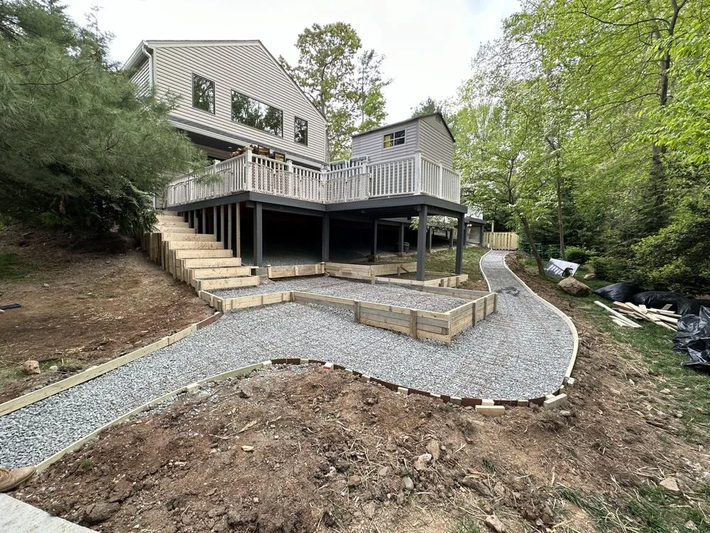 Custom garden landscaping experts serving Falls Church, VA - Angel Landscaping and Masonry LLc