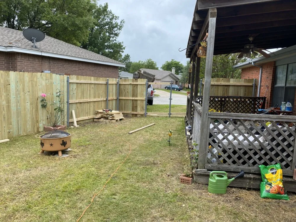 Professional landscape installation with custom design in Arlington, TX by Angel Monkey lawn crew