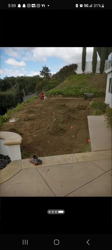 Custom yard cleanup service in La Habra, CA by Angel Torres Landscape