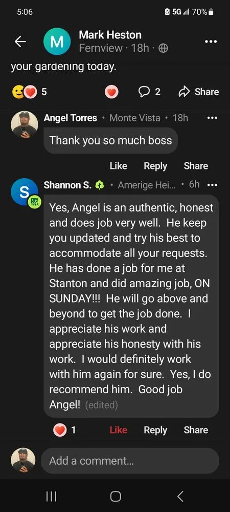 Custom yard cleanup service in La Habra, CA by Angel Torres Landscape