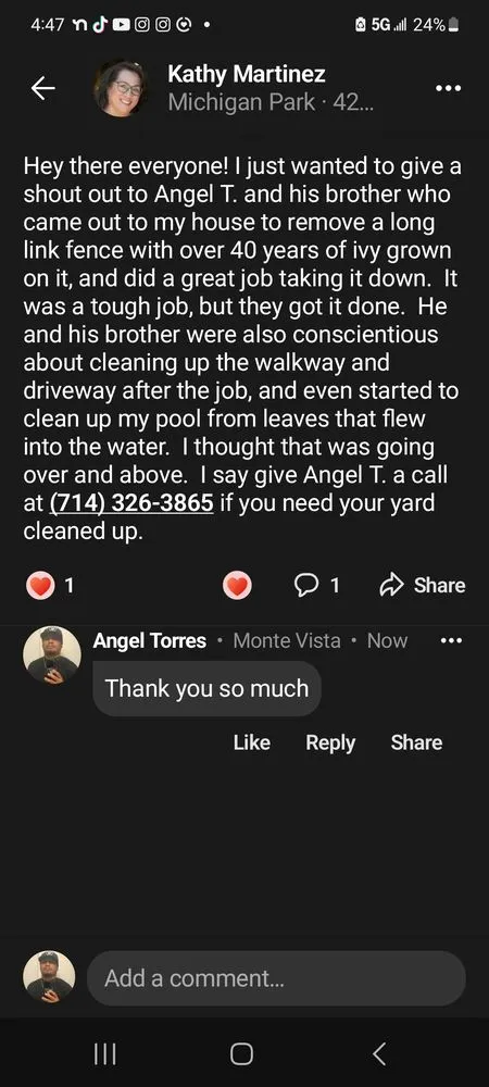 Local yard maintenance for outdoor upgrades in La Habra, CA by Angel Torres Landscape