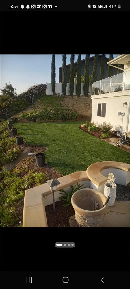 Professional yard maintenance for homes in La Habra, CA by Angel Torres Landscape
