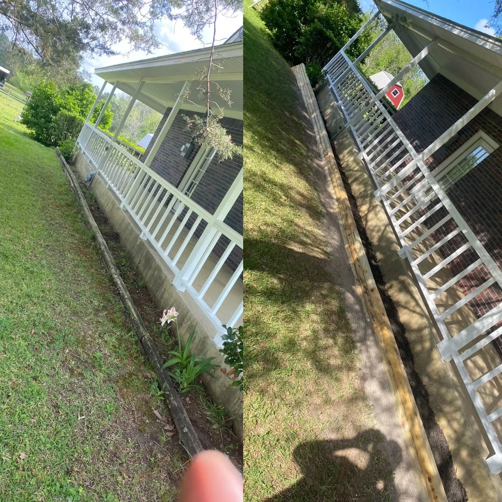 Trusted yard cleanup service with custom design in Huntington, TX by Angelina Landscaping