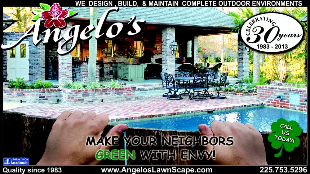 Local garden landscaping for residential properties in Baton Rouge, LA by Angelo's Landscape Group