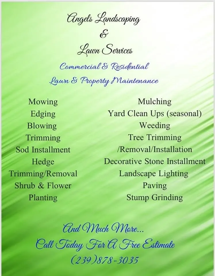 Top-rated yard maintenance experts serving Lehigh Acres, FL - Angel's Landscaping & Lawn Services