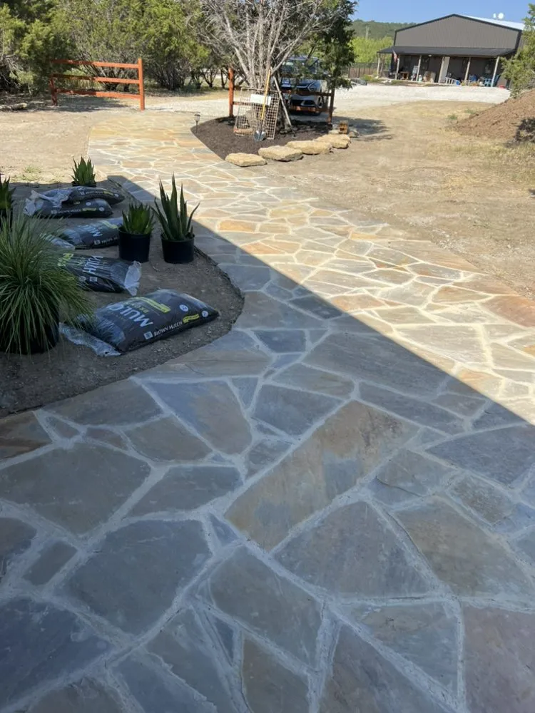 Professional residential landscaping in Joshua, TX by Angels Landscaping and Construction
