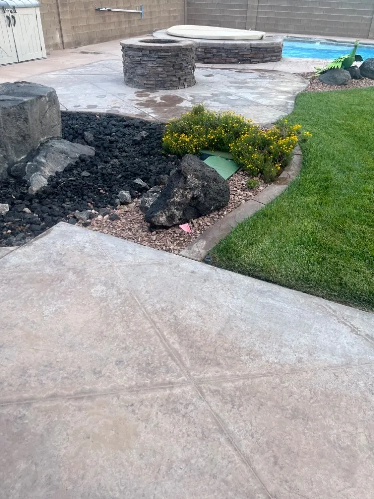Reliable yard maintenance for residential properties in Washington, UT by Angel's Landscaping and Curbing
