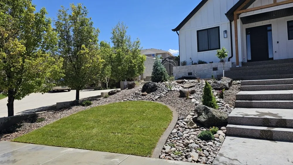 Professional landscaping services for year-round maintenance in Washington, UT by Angel's Landscaping and Curbing
