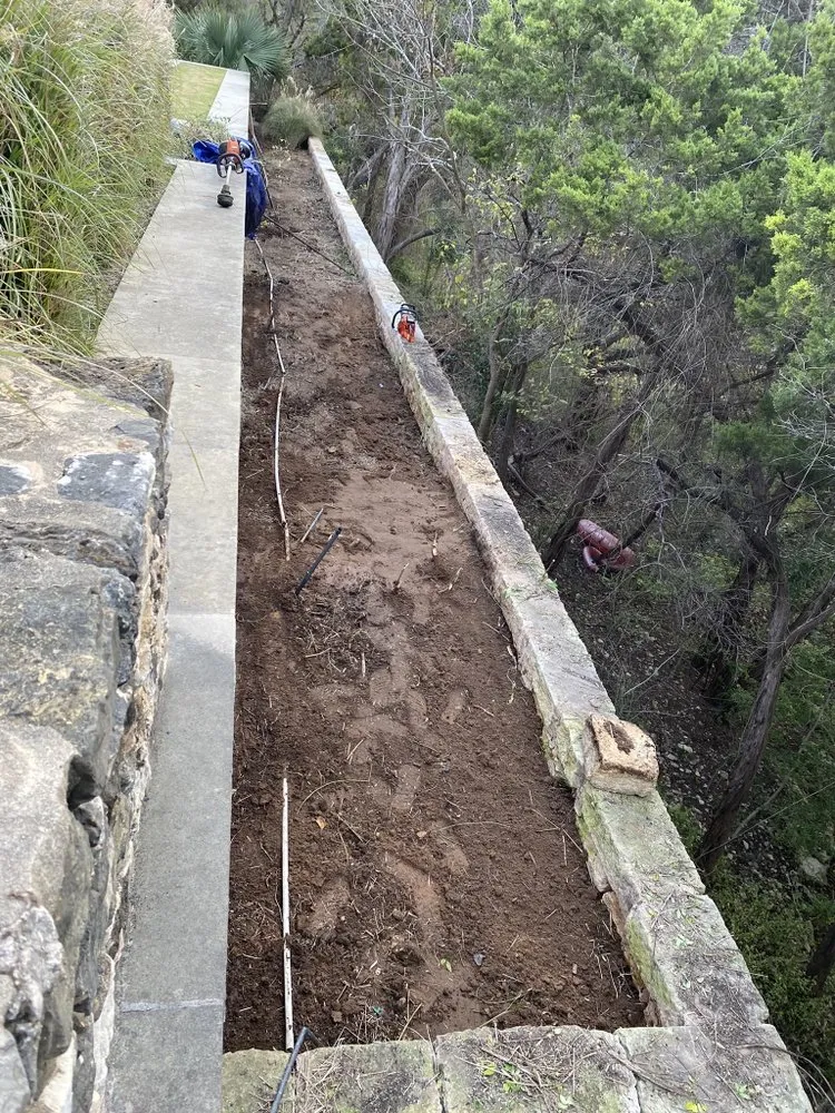 Top-rated landscape installation with custom design in Cedar Creek, TX by Angel's Landscaping