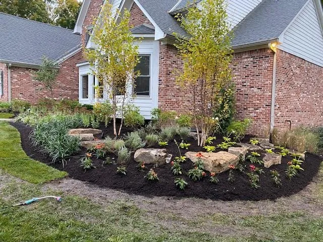 Custom residential landscaping for beautiful yards in Indianapolis, IN by Angels Landscaping