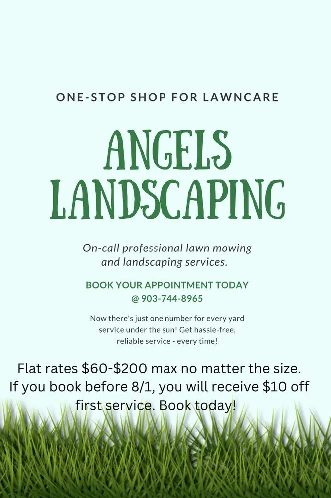 Custom lawn care service for residential properties in Tom Bean, TX by Angels Landscaping