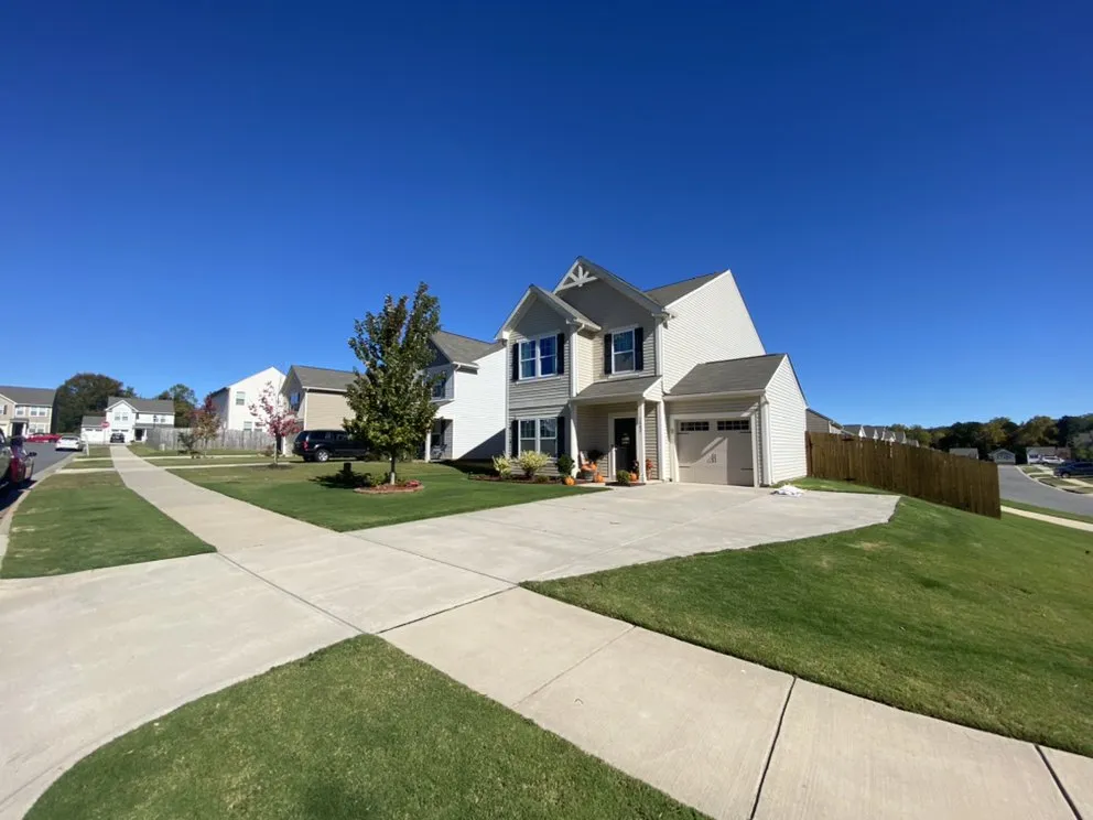 Custom garden landscaping for homes in Concord, NC by Angel’s Lawn Care And Landscape