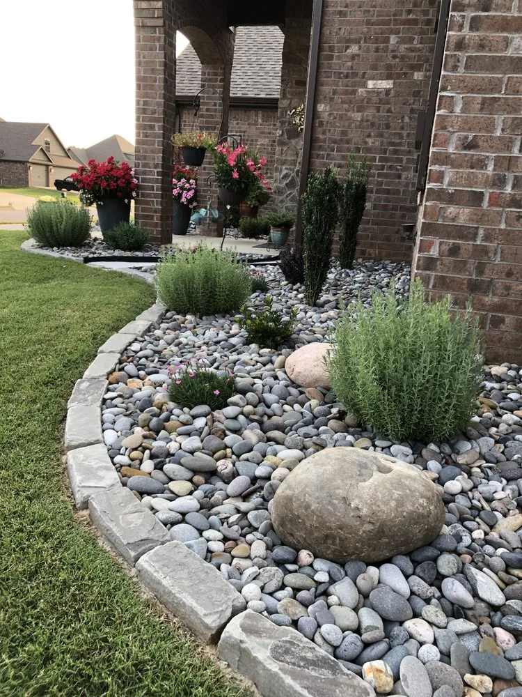 Professional residential landscaping in Rogers, AR by Angel's Lawn Service
