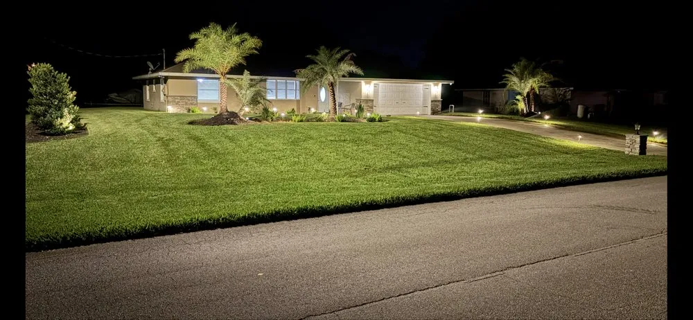 Custom landscape installation for year-round maintenance in Avon Park, FL by Angels Premium Cutz