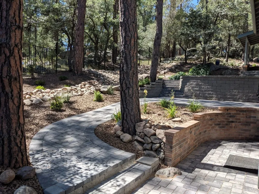 Professional yard cleanup service with custom design across Prescott, AZ - Angelsun Enterprises