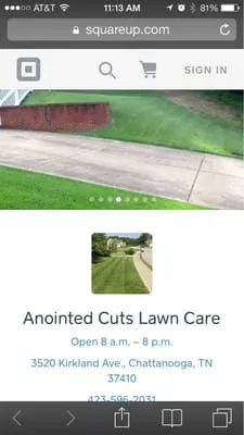 Anointed Cuts Lawn Care Logo