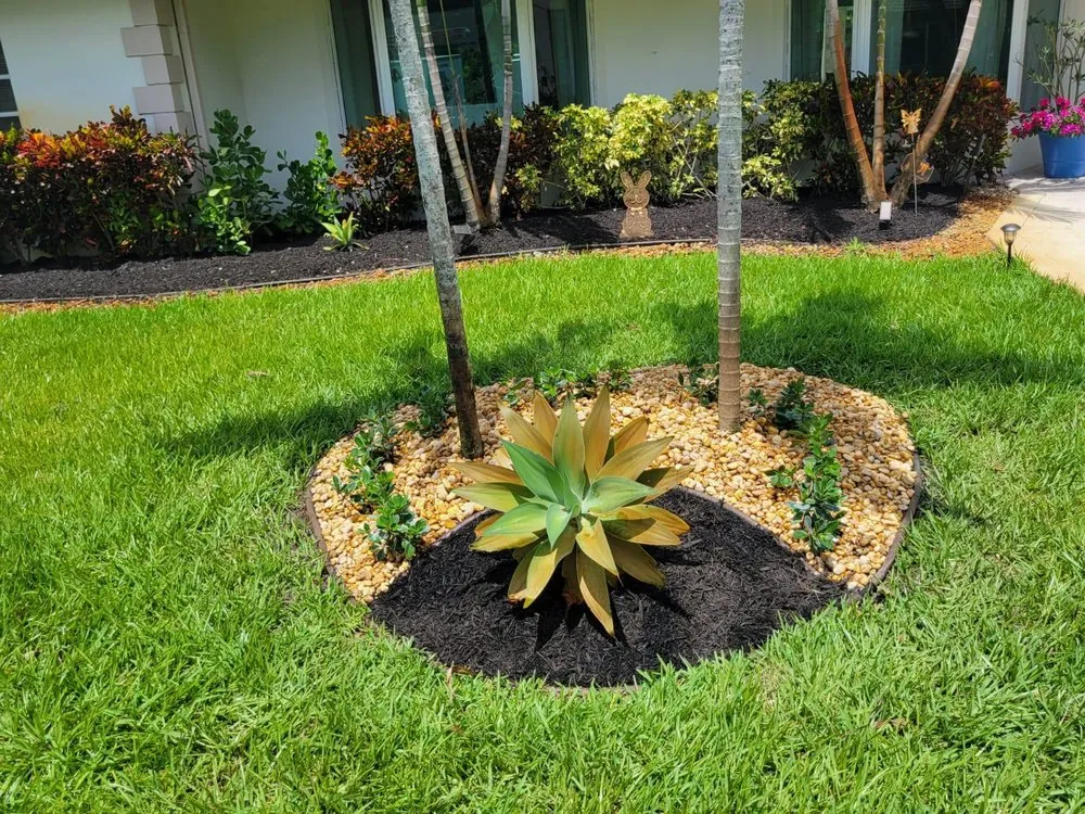 Professional landscape installation for residential properties in Fort Lauderdale, FL by AnR Landscaping