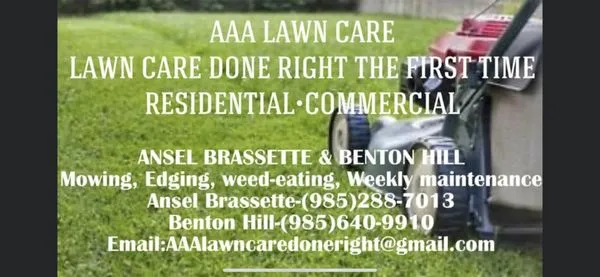 Ansels Lawn Care and Maintenance Logo