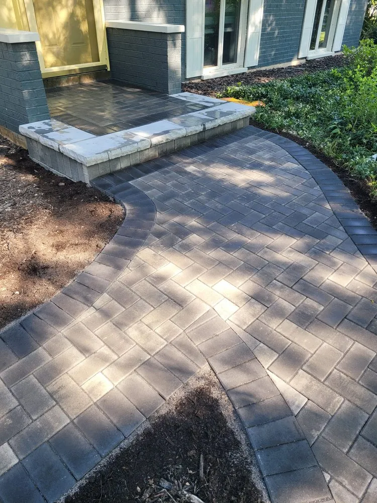 Custom outdoor landscaping with custom design in Elgin, IL by ANSON Landscape