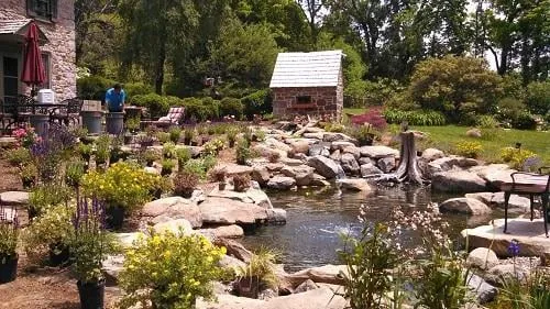 Custom yard maintenance with custom design in New Hope, PA by Anthony Soule Landscape Design