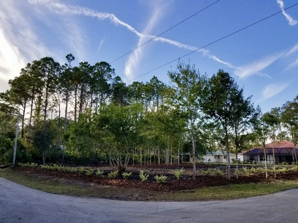 Custom garden landscaping near you across Flagler Beach, FL - Anthony's Bobcat & Tree Service