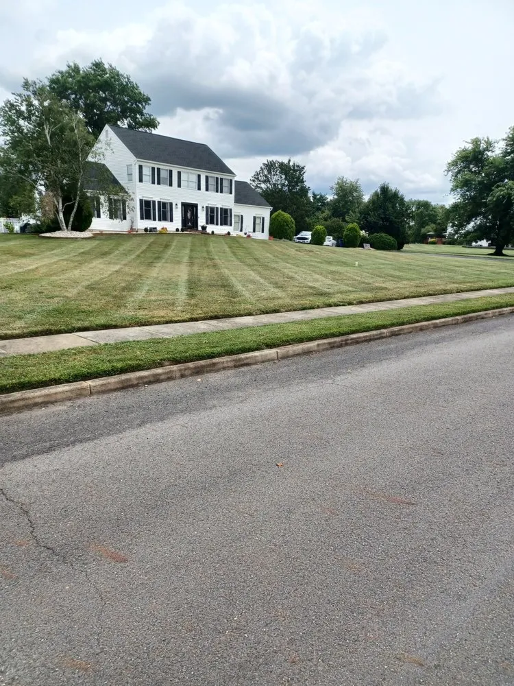 Custom lawn mowing service in Mount Holly, NJ by Anthos Landscaping