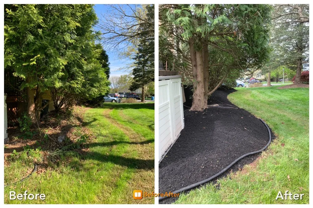 Custom landscape installation in Lawrence Township, NJ by Antonio Davila Landscaping