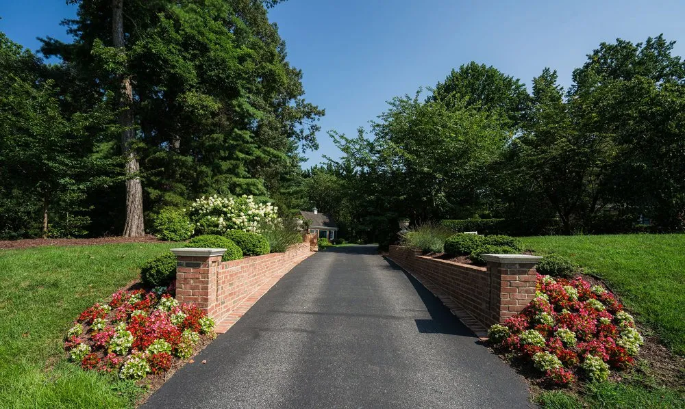 Custom garden landscaping for homes in Germantown, MD by Antonio's Landscaping