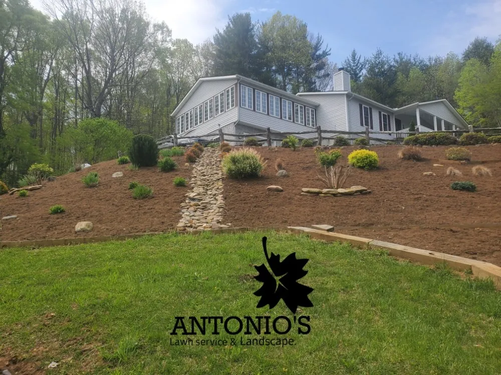Top-rated landscaping services with custom design in Burnsville, NC by Antonio's Lawn Service and Landscape