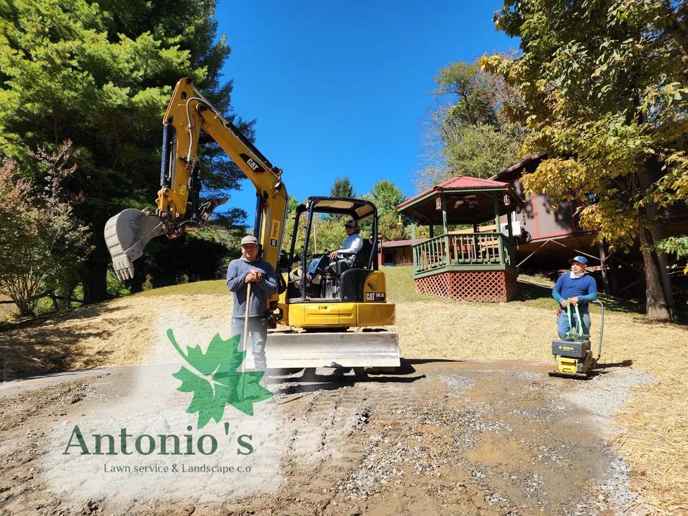 Custom outdoor landscaping in Burnsville, NC by Antonio's Lawn Service and Landscape