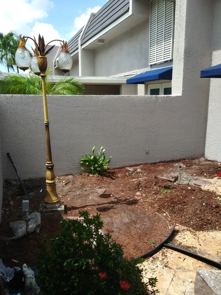 Custom landscape design in Miami Lakes, FL by Antway Multi Services