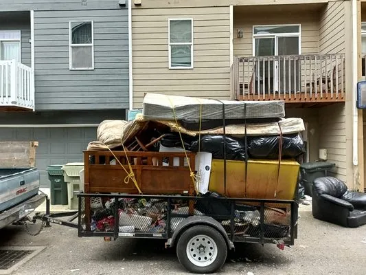 Any and all// Yard Work// Hauling Services Logo