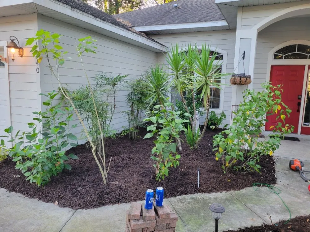 Custom garden landscaping with custom design across Jacksonville, FL - Anything Labor & Repair
