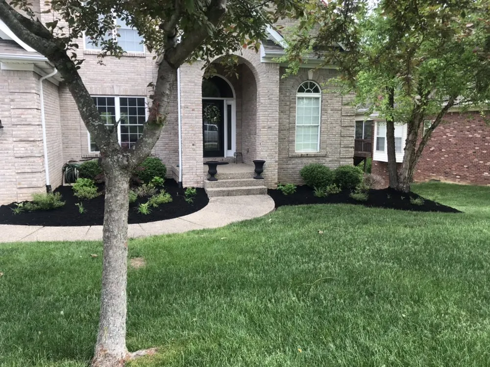 Professional lawn mowing service with custom design in Louisville, KY by Anytime, Grass Cut & More