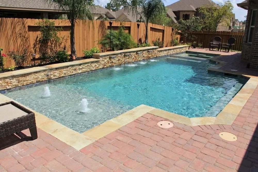 Professional outdoor landscaping for beautiful yards in Conroe, TX by AO Platinum Pools