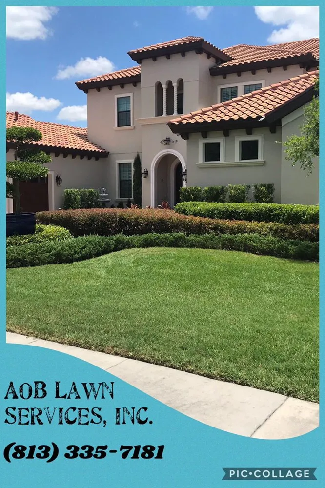 Trusted lawn mowing service in Riverview, FL - AOB Landscape & Design
