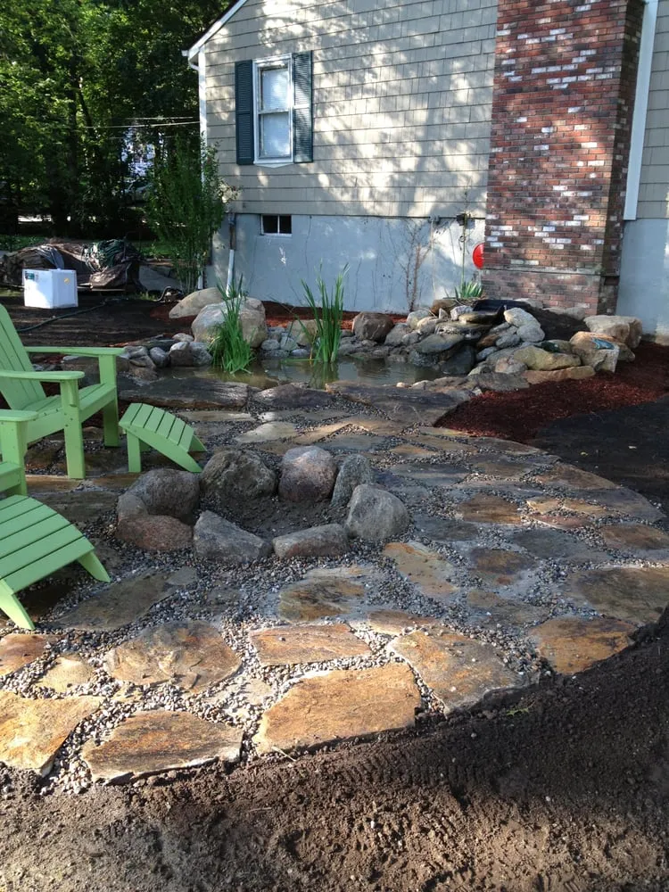 Custom landscape design in Exeter, RI by A&P Landscaping