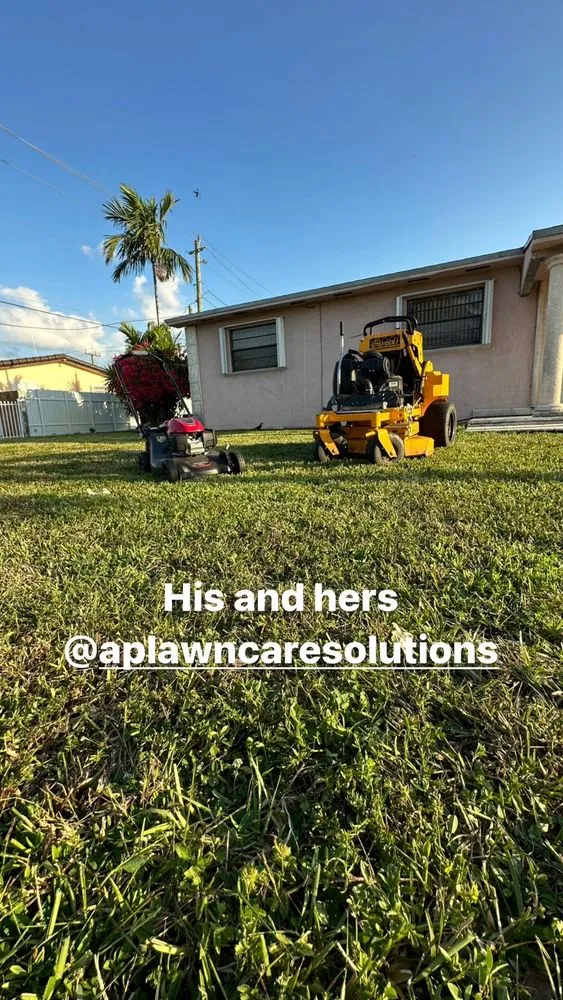Custom lawn mowing service in Hialeah, FL - AP Lawn Care Solutions