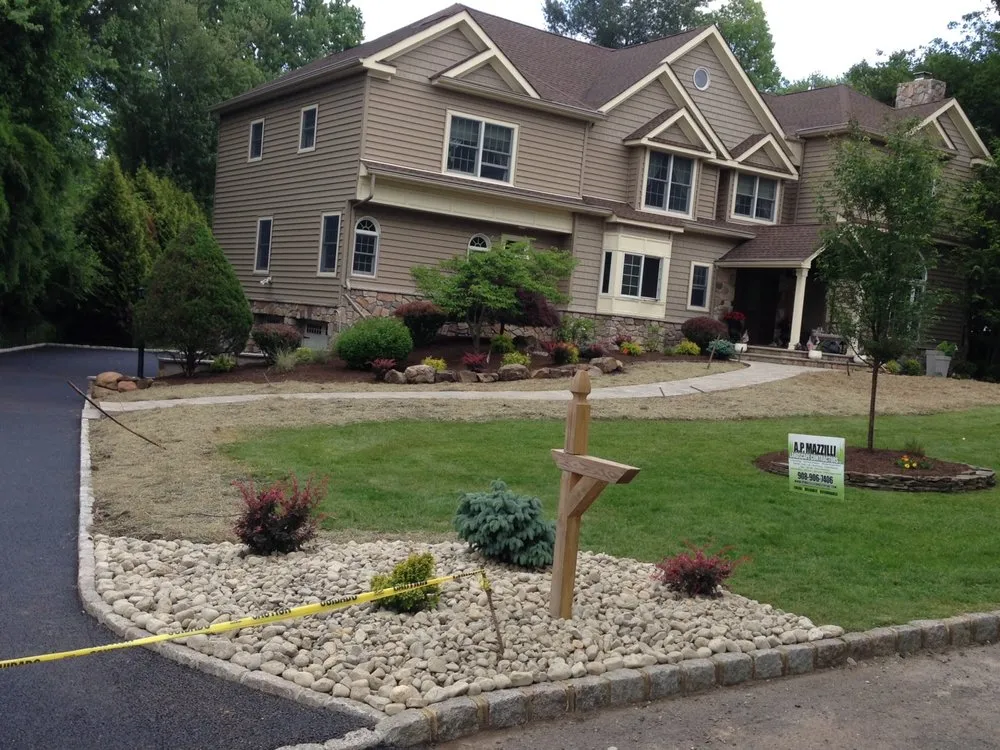 Custom yard cleanup service in Mountainside, NJ by AP Mazzilli Landscape Contractors