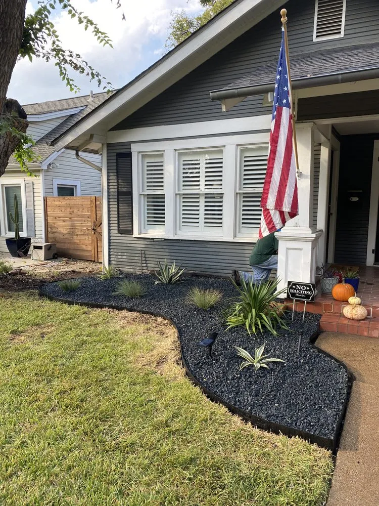 Custom yard maintenance for residential properties in Dallas, TX by Apex Construction & Landscaping