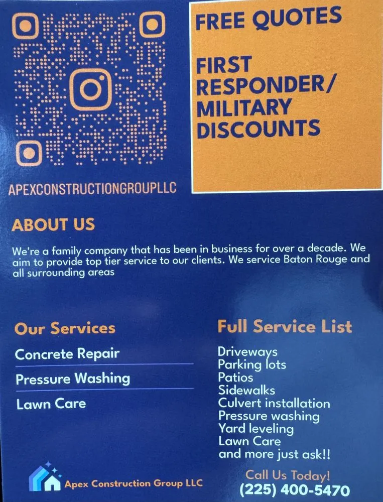 Affordable outdoor landscaping in Baton Rouge, LA by Apex Construction Group