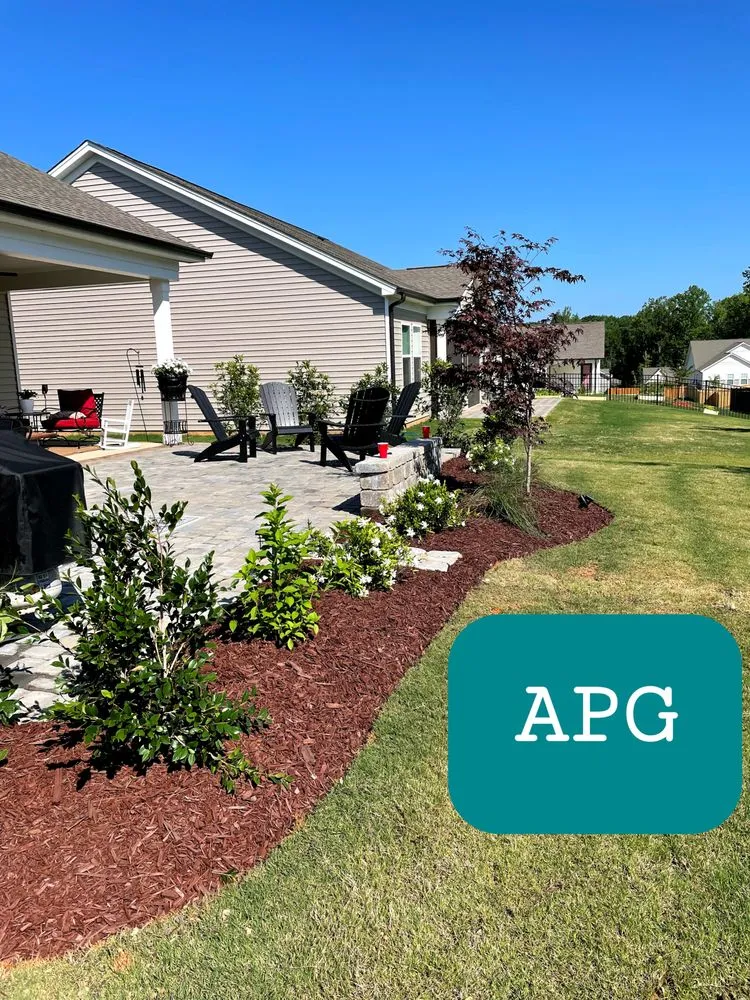 Professional outdoor landscaping in Rock Hill, SC by Apg Lawn Care Services