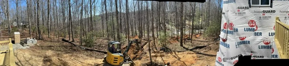 Custom landscape design in Fairview, NC by Appalachian Earthworx