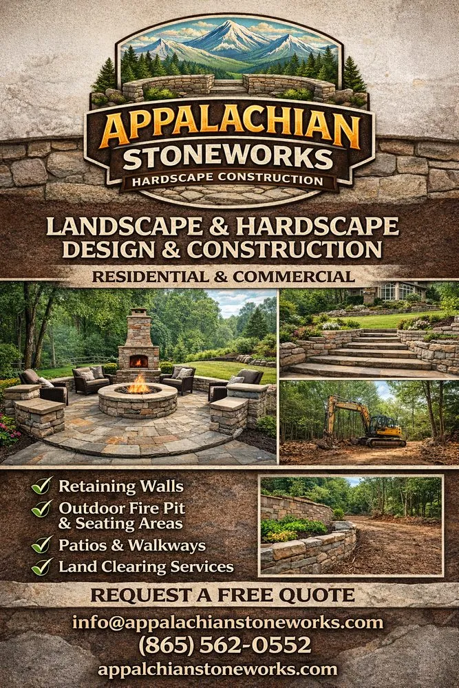 Trusted yard cleanup service with custom design across Knoxville, TN - Appalachian Stoneworks